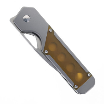 WMK Exclusive Kizer Militaw Pocket Knife Jonathan Style Titanium & Ultem Handle 154CM  Steel Ki3634E3 WMK Exclusive Kizer Militaw Pocket Knife Jonathan Style Titanium & Ultem Handle 154CM  Steel Ki3634E3