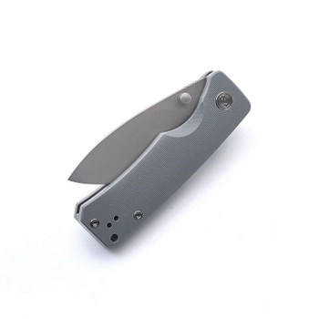 Miguron  Pelora Folding Knife Grey G10 Handle 14C28N Dark Grey PVD Finish MGR-804DG