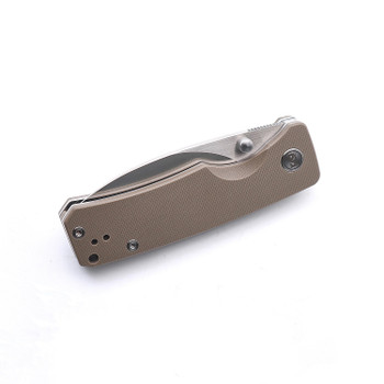 Miguron Pelora Folding Knife Tan G10 Handle 14C28N Dark Grey/Satin Finish MGR-804TN