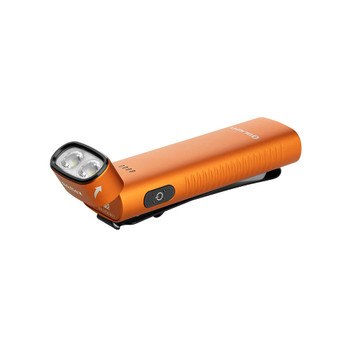 Olight Arkflex Adjustable Right Angle Flashlight Orange Aluminum Alloy Body 1,000 Lumens