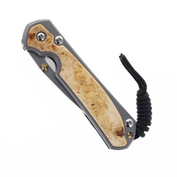 Chris Reeve Small Sebenza Box Elder Inlay Pocket Knife Gray Titanium Handle Polished Magnacut Blade S31-1138 Chris Reeve Small Sebenza Box Elder Inlay Pocket Knife Gray Titanium Handle Polished Magnacut Blade S31-1138