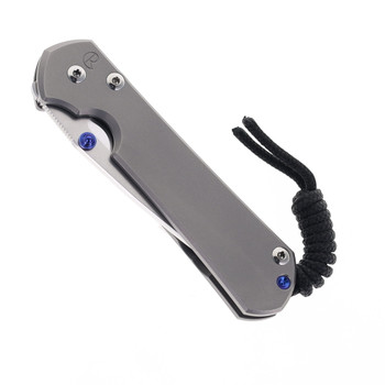 Chris Reeve Small Sebenza Pocket Knife Glass Blasted Titanium Handle Polished Magnacut Blade S31-1016