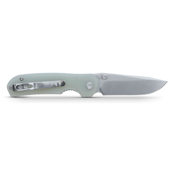 Vosteed Chipmunk Folding Knife Jade G10 Handle 14C28N Plain Edge Satin Finish