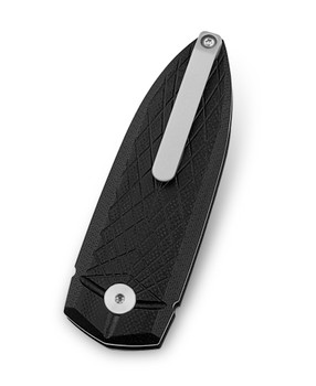 Bestech QuQu Cricket Folding Knife Black G10 Handle 14C28N Plain Edge Satin Finish BG57A-1