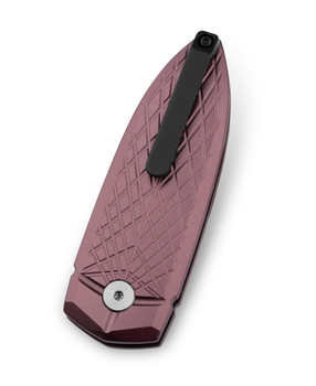 Bestech QuQu Cricket Folding Knife Brown Aluminum Handle 14C28N Plain Edge Satin Finish BG57B-3