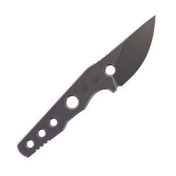Petrified Fish Bison Fixed Blade Knife 14C28N Handle/Blade Plain Edge Gray Stonewash Finish PFE13-GAW