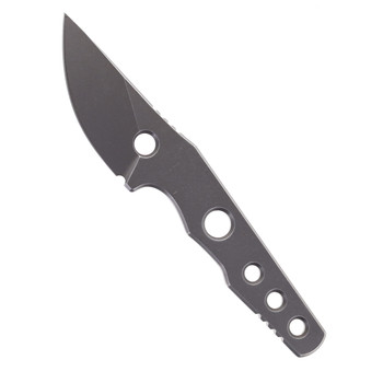 Petrified Fish Bison Fixed Blade Knife 14C28N Handle/Blade Plain Edge Gray Stonewash Finish PFE13-GAW