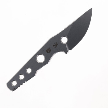 Petrified Fish Bison Fixed Blade Knife 14C28N Handle/Blade Plain Edge Stonewash Finish PFE13-W