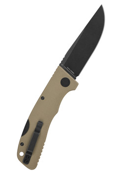 Schnitzel KVAR Outdoor Folder Pocket Knife Blackwashed 14c28n Steel Tan G10 Handle SNL-04SBW Schnitzel KVAR Outdoor Folder Pocket Knife Blackwashed 14c28n Steel Tan G10 Handle SNL-04SBW