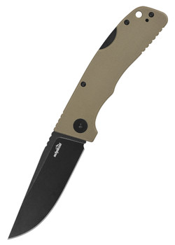 Schnitzel KVAR Outdoor Folder Pocket Knife Blackwashed 14c28n Steel Tan G10 Handle SNL-04SBW Schnitzel KVAR Outdoor Folder Pocket Knife Blackwashed 14c28n Steel Tan G10 Handle SNL-04SBW