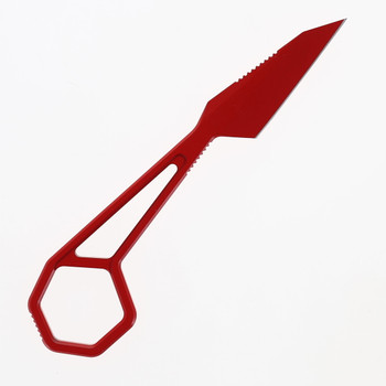 Kansept Hex Fixed Blade Knife Red 14C28N Handle/Blade Plain Edge G001R1