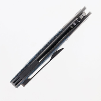 Tuya Caladan Folding Knife GBW Camo Carbon Handle S90V Spear Point Plain Edge Satin Finish T1720-E