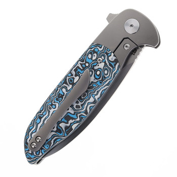 Tuya Caladan Folding Knife GBW Camo Carbon Handle S90V Spear Point Plain Edge Satin Finish T1720-E