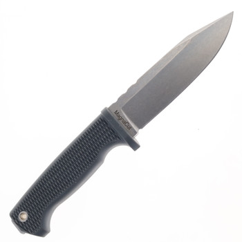 Demko Knives Freereign Fixed Blade Knife Grey Handle Black/Gray Sheath Stonewashed Magnacut Steel