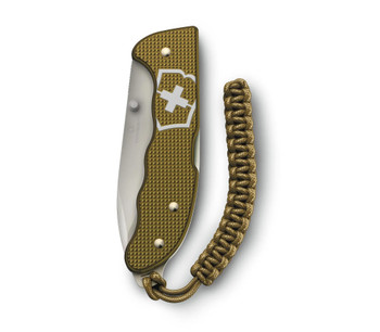 Victorinox Evoke Alox Limited Edition 2024 Folding Knife Terra Brown Aluminum Handle Plain Edge 0.9415.L24