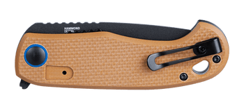 CRKT P.S.D II Folding Knife Tan G10 Handle AUS 10 Plain Black Blade 7910