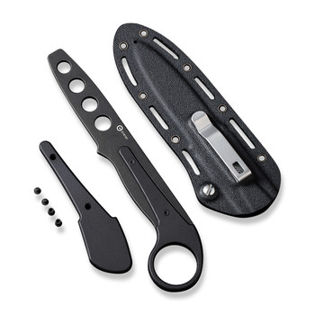 Civivi Varius Fixed Blade Knife Black G10 Handle D2  Plain Edge Black Stonewash Finish C22009C-1 Civivi Varius Fixed Blade Knife Black G10 Handle D2  Plain Edge Black Stonewash Finish C22009C-1