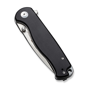 Sencut Errant Folding Knife Black Canvas Micarta Handle 9Cr18MoV Drop Point Plain Edge Satin Finish S23054B-3 Sencut Errant Folding Knife Black Canvas Micarta Handle 9Cr18MoV Drop Point Plain Edge Satin Finish S23054B-3
