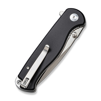 Sencut Errant Folding Knife Black Canvas Micarta Handle 9Cr18MoV Drop Point Plain Edge Satin Finish S23054B-3 Sencut Errant Folding Knife Black Canvas Micarta Handle 9Cr18MoV Drop Point Plain Edge Satin Finish S23054B-3