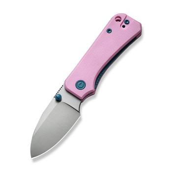 Civivi Baby Banter Folding Knife Powder Pink G10 Handle Nitro-V Drop Point Plain Edge Satin Finish C19068S-10 Civivi Baby Banter Folding Knife Powder Pink G10 Handle Nitro-V Drop Point Plain Edge Satin Finish C19068S-10