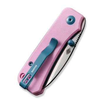 Civivi Baby Banter Folding Knife Powder Pink G10 Handle Nitro-V Drop Point Plain Edge Satin Finish C19068S-10 Civivi Baby Banter Folding Knife Powder Pink G10 Handle Nitro-V Drop Point Plain Edge Satin Finish C19068S-10