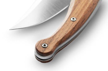 Lion Steel Gitano Folding Knife Santos Wood Handle Niolox Plain Edge GT01-ST