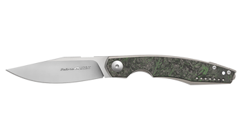 Viper Belone TIFCR Folding Knife Titanium/Green Dark Matter Handle M390 Plain Edge Satin Finish V5970TIFCV