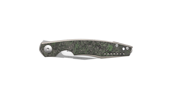 Viper Belone TIFCR Folding Knife Titanium/Green Dark Matter Handle M390 Plain Edge Satin Finish V5970TIFCV