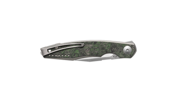 Viper Belone TIFCR Folding Knife Titanium/Green Dark Matter Handle M390 Plain Edge Satin Finish V5970TIFCV