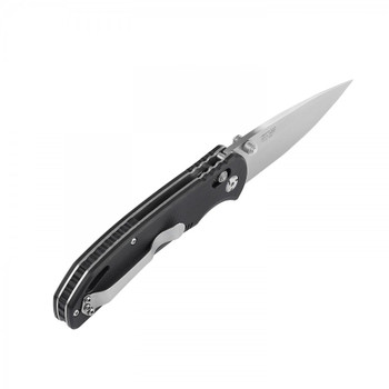 Ganzo Folding Knife Black G10 Handle 440C Drop Point Plain Edge G7531-BK