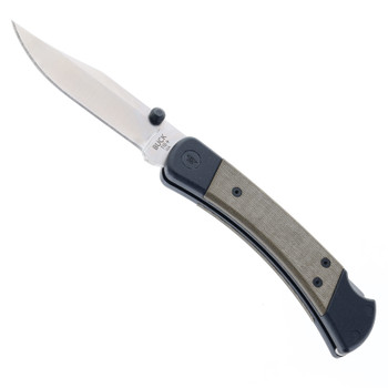 Buck 110 Hunter Sport Lockback Green/Black Micarta Handle CPM S30V BU110GRS5