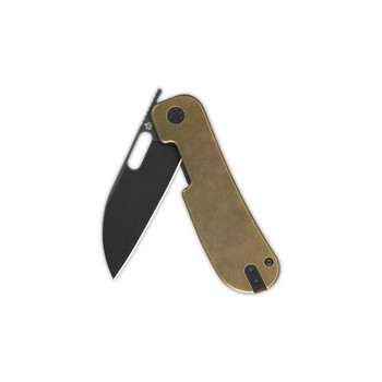 Discontinued QSP Variant PE Liner Lock Folding Knife Bronze Titanium Handle 14C28N Plain Black Blade QS154-G Discontinued QSP Variant PE Liner Lock Folding Knife Bronze Titanium Handle 14C28N Plain Black Blade QS154-G