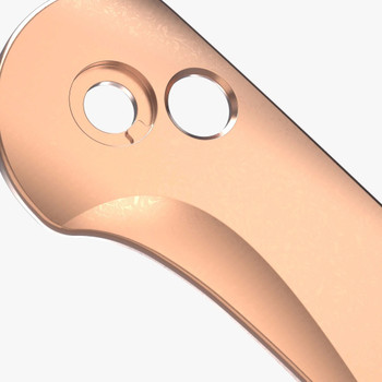 Flytanium Contoured Copper Scales for Civivi Elementum Button Lock Knife 1259