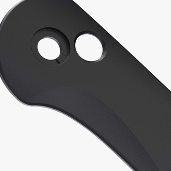 Flytanium Contoured Titanium Scales for Civivi Elementum Button Lock Knife Black 1257BK