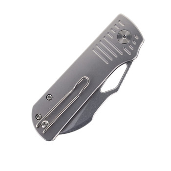 Divo Knives Premium Pony Stout Folding Knife Beadblasted Stonewashed Titanium Handle Stonewashed S90V Steel Divo Knives Premium Pony Stout Folding Knife Beadblasted Stonewashed Titanium Handle Stonewashed S90V Steel