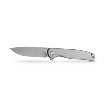 Vosteed Mini Labrador Folding Knife Gray Titanium Handle 14C28N Drop Point Plain Edge Satin Finish A3001 Vosteed Mini Labrador Folding Knife Gray Titanium Handle 14C28N Drop Point Plain Edge Satin Finish A3001