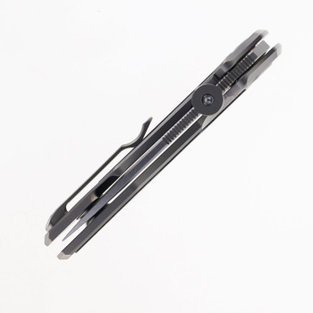 Real Steel Delta 2600 Pocket Knife Shred Carbon Fiber & Titanium Handle S35VN Blade Steel 7101CF