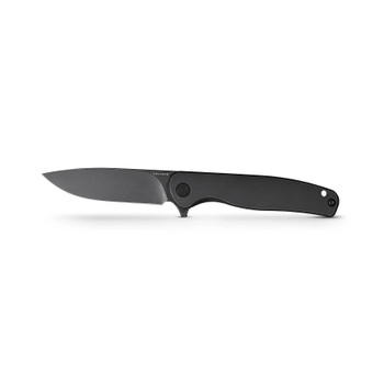 Vosteed Mini Labrador Folding Knife Black Titanium Handle 14C28N Drop Point Plain Edge Black Stonewash Finish A3002 Vosteed Mini Labrador Folding Knife Black Titanium Handle 14C28N Drop Point Plain Edge Black Stonewash Finish A3002