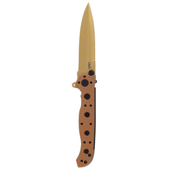 CRKT Folding Knife Desert Tan GRN Handle D2 Spear Point Plain