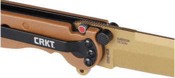 CRKT Folding Knife Desert Tan GRN Handle D2 Spear Point Plain Desert Tan Blade M16-01DZ