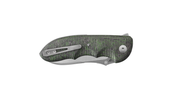 Viper Moon FCV Folding Knife Dark Matter Green Handle Magnacut Plain Edge Satin Finish V6008FCV