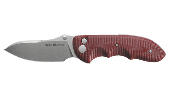 Viper Moon GR Folding Knife Red G10 Handle Magnacut Plain Edge Stonewash Finish V6010GR
