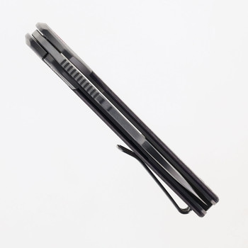 Divo Knives Stout V2 Purple Haze Fatcarbon & Titanium Handle Satin Vanax Blade Steel