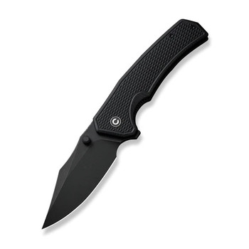 Civivi Vexillum Folding Knife Black G10 Handle Nitro-V Clip Point Plain Edge Black Stonewash Finish C23003D-1 Civivi Vexillum Folding Knife Black G10 Handle Nitro-V Clip Point Plain Edge Black Stonewash Finish C23003D-1