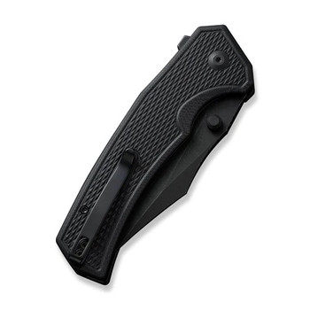 Civivi Vexillum Folding Knife Black G10 Handle Nitro-V Clip Point Plain Edge Black Stonewash Finish C23003D-1 Civivi Vexillum Folding Knife Black G10 Handle Nitro-V Clip Point Plain Edge Black Stonewash Finish C23003D-1