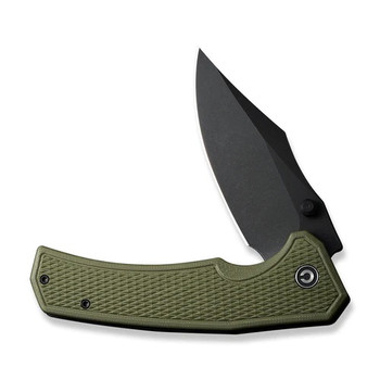 Civivi Vexillum Folding Knife OD Green G10 Handle Nitro-V Clip Point Plain Edge Black Stonewash Finish C23003D-2 Civivi Vexillum Folding Knife OD Green G10 Handle Nitro-V Clip Point Plain Edge Black Stonewash Finish C23003D-2