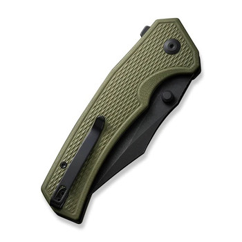 Civivi Vexillum Folding Knife OD Green G10 Handle Nitro-V Clip Point Plain Edge Black Stonewash Finish C23003D-2 Civivi Vexillum Folding Knife OD Green G10 Handle Nitro-V Clip Point Plain Edge Black Stonewash Finish C23003D-2
