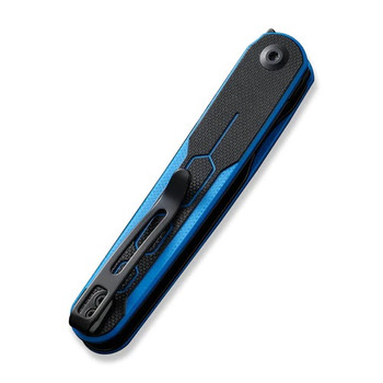 Civivi KwaiQ Folding Knife Blue/Black G10 Handle Nitro-V Tanto Plain Edge Black Stonewash Finish C23015-3 Civivi KwaiQ Folding Knife Blue/Black G10 Handle Nitro-V Tanto Plain Edge Black Stonewash Finish C23015-3