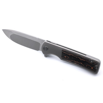 Miguron Ameight Kermu Folding Knife Bronze Carbon Fiber/Titanium Handle M390 Plain Edge AM8-008CBN Miguron Ameight Kermu Folding Knife Bronze Carbon Fiber/Titanium Handle M390 Plain Edge AM8-008CBN