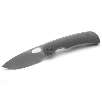 Miguron Moyarl Folding Knife Dark Grey Titanium Handle M390 Drop Point Plain Edge MGR-621DG